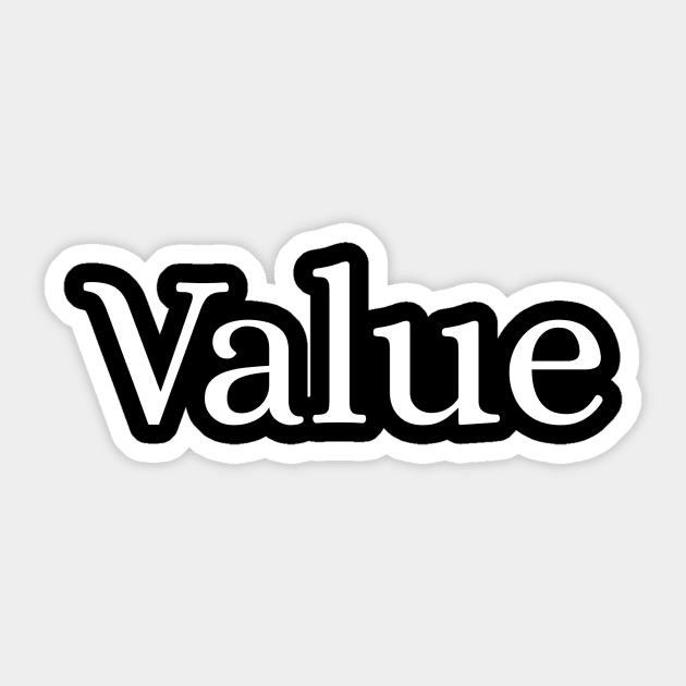 Value Sticker by Des